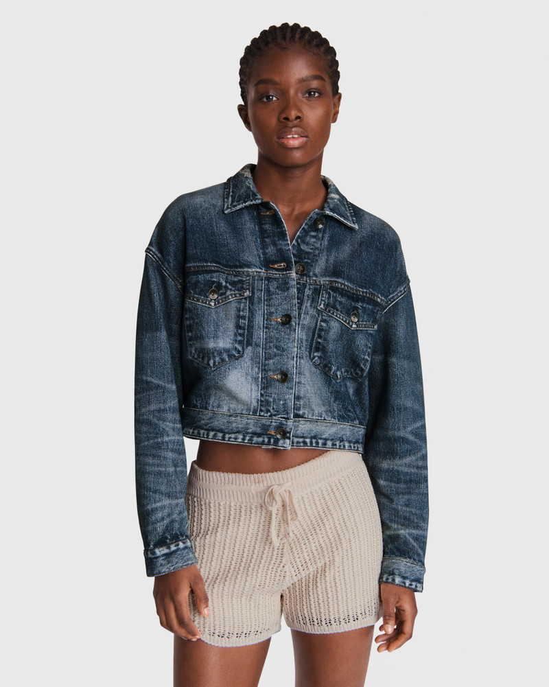 Miramar Cropped Cotton Trucker Jacket
Classic Fit Jacket 2