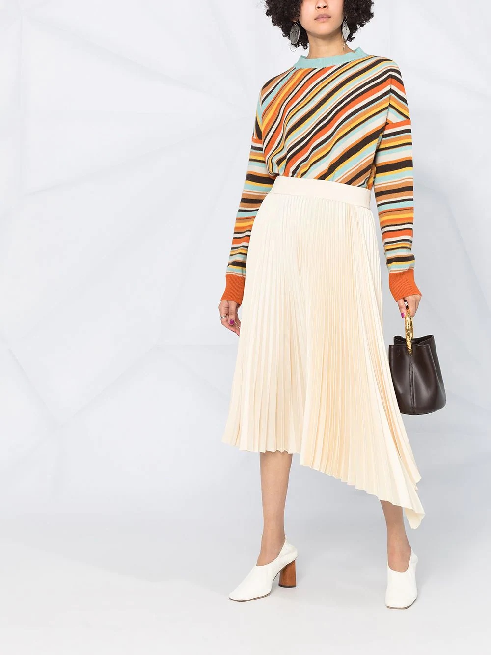 intarsia stripe pattern jumper - 2