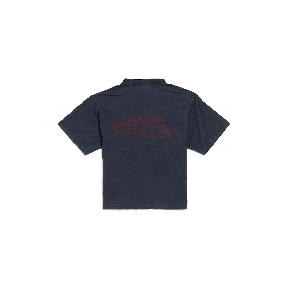 Women's Washed Crayon Political T-shirt Medium Fit in Black Faded - 2