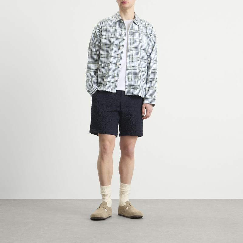 Wax London Wax London Kurt Jumbo Seersucker Shorts outlook