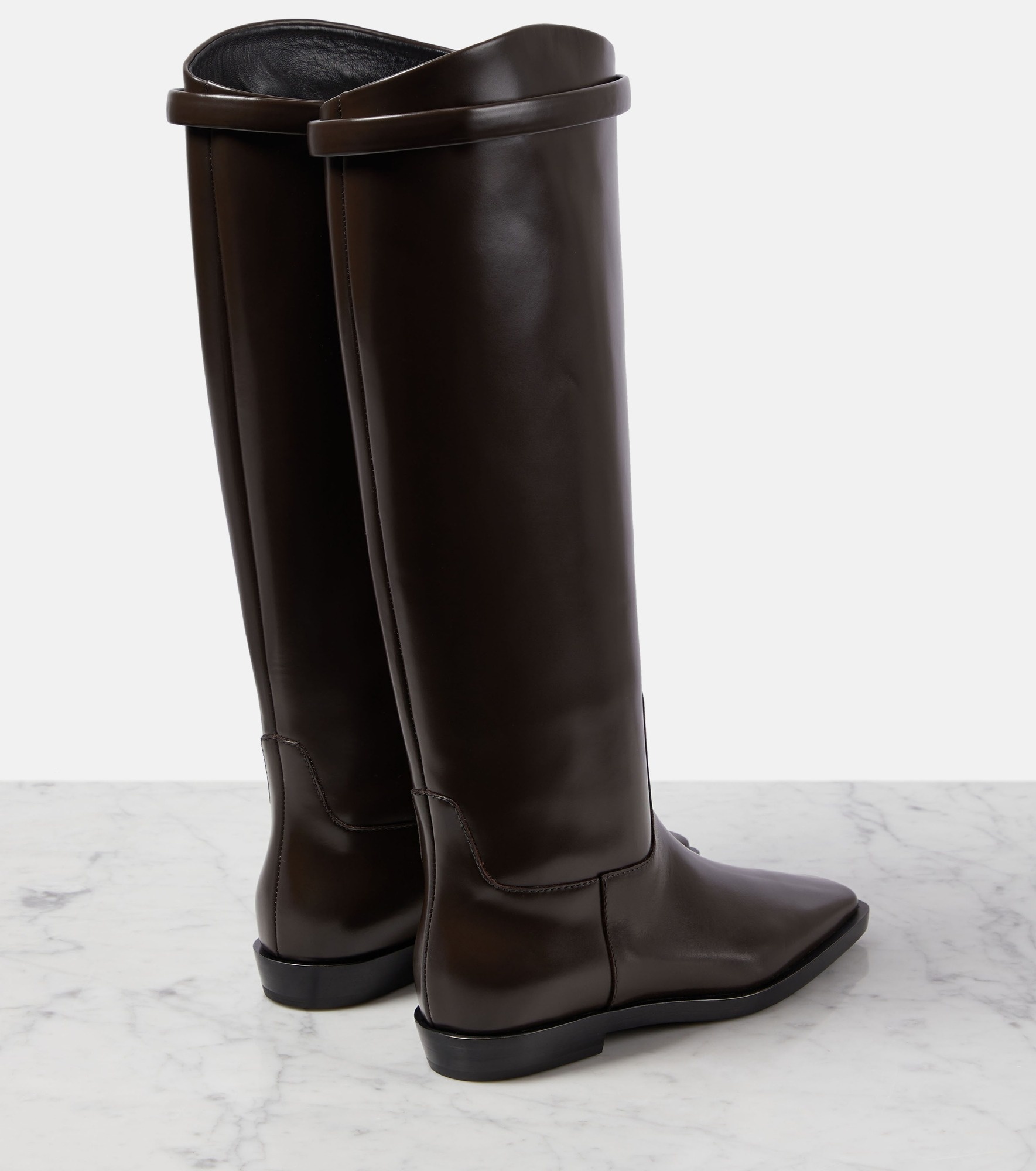 Leather knee-high boots - 3