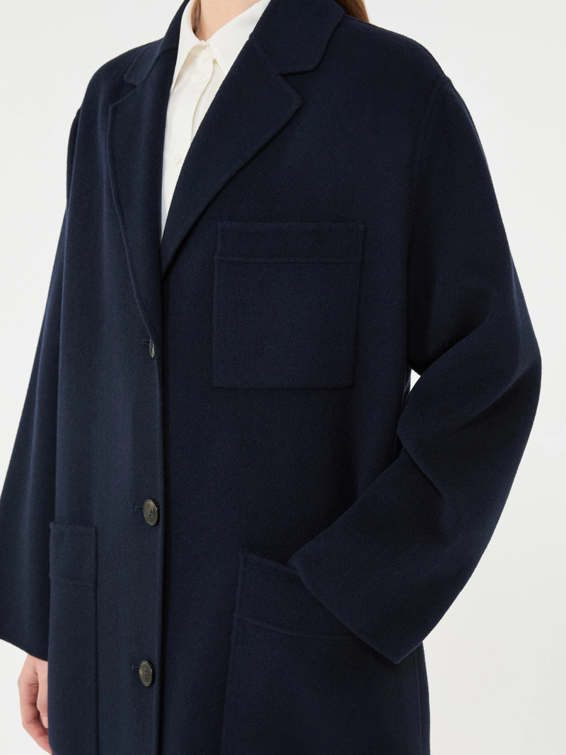 GALOSCE Double-faced wool-blend coat - NAVY 5