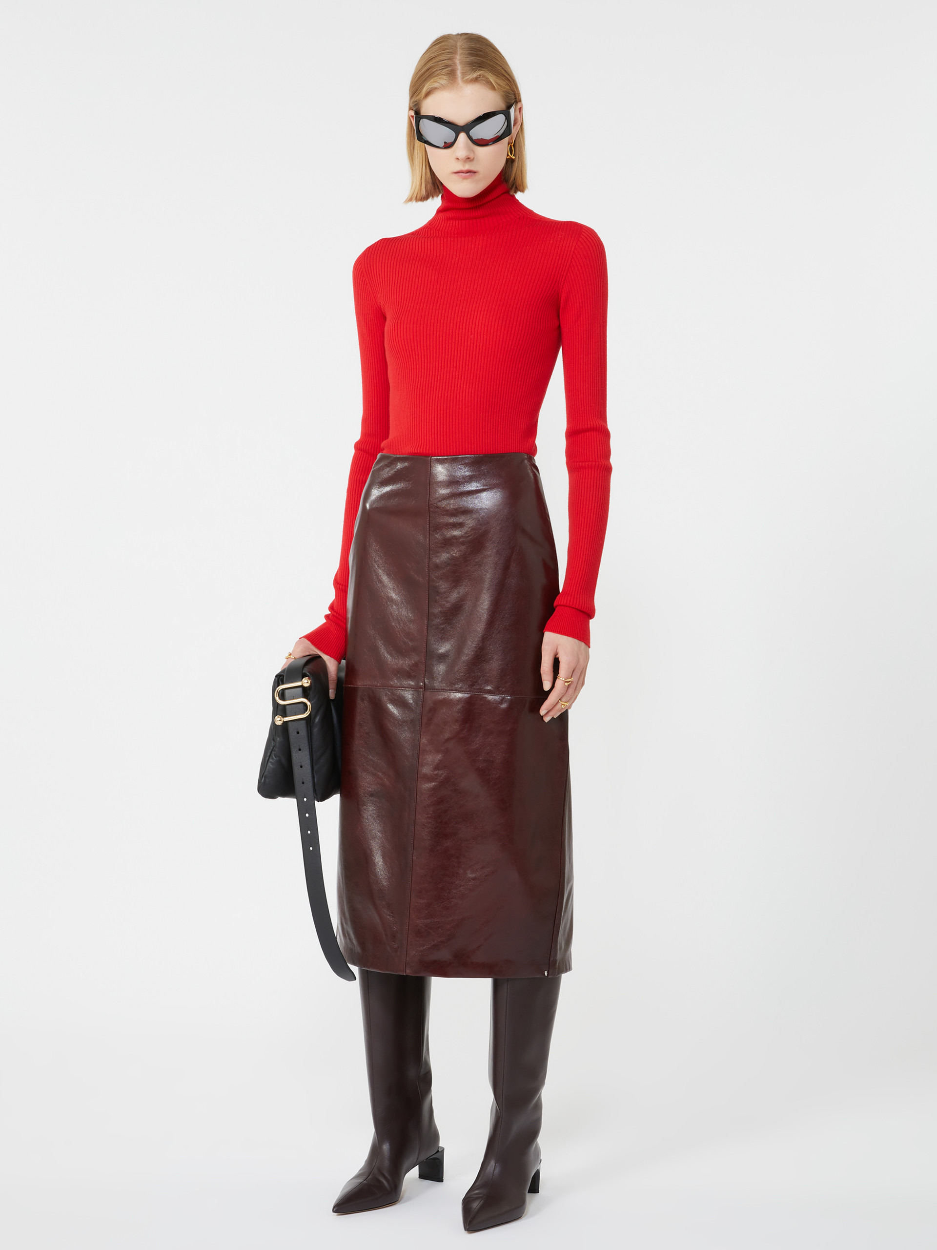 NIAGARA Wool mock polo-neck sweater - 2