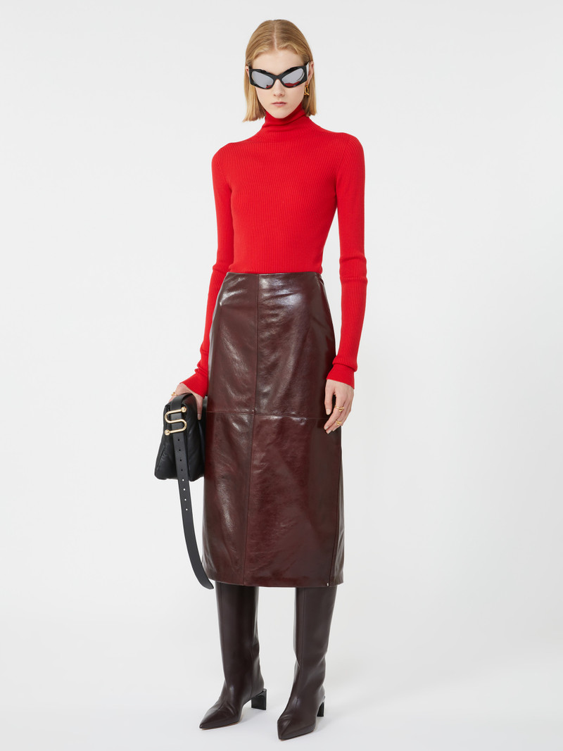 Sportmax NIAGARA Wool mock polo-neck sweater outlook