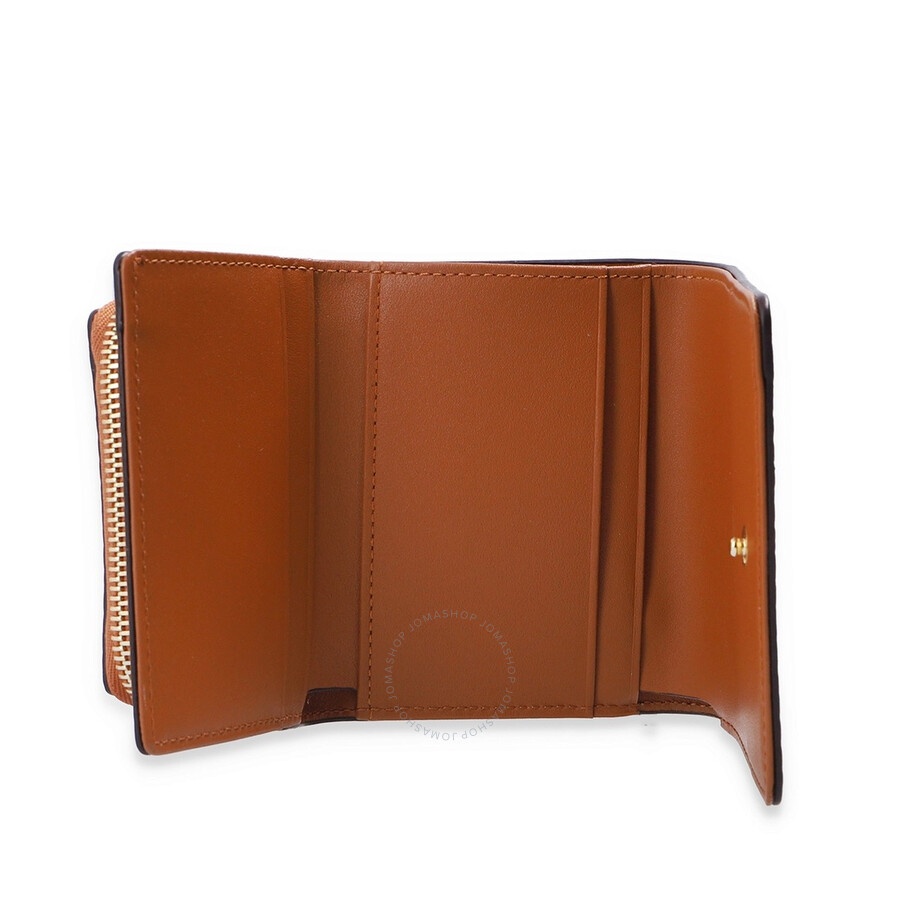 MCM Ladies Trifold Wallet in Cognac Visetos Original - 2