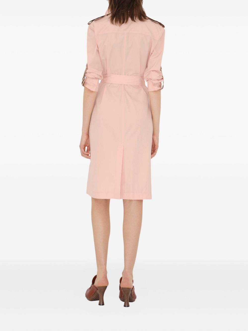 cotton-poplin shirt dress - 3