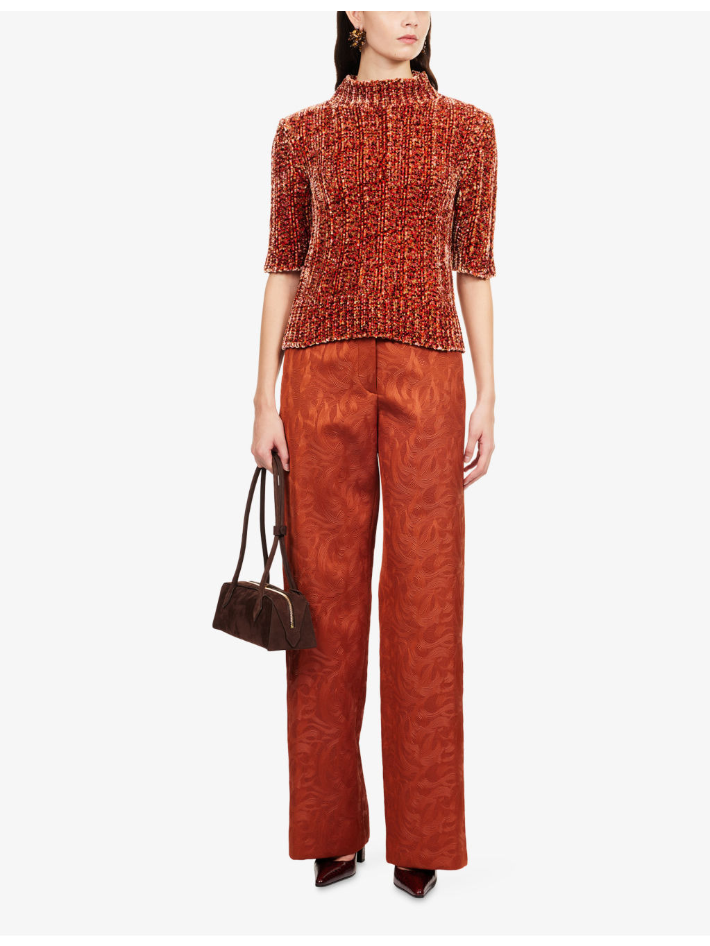 Paxy Jacquard Woven Trousers - 2