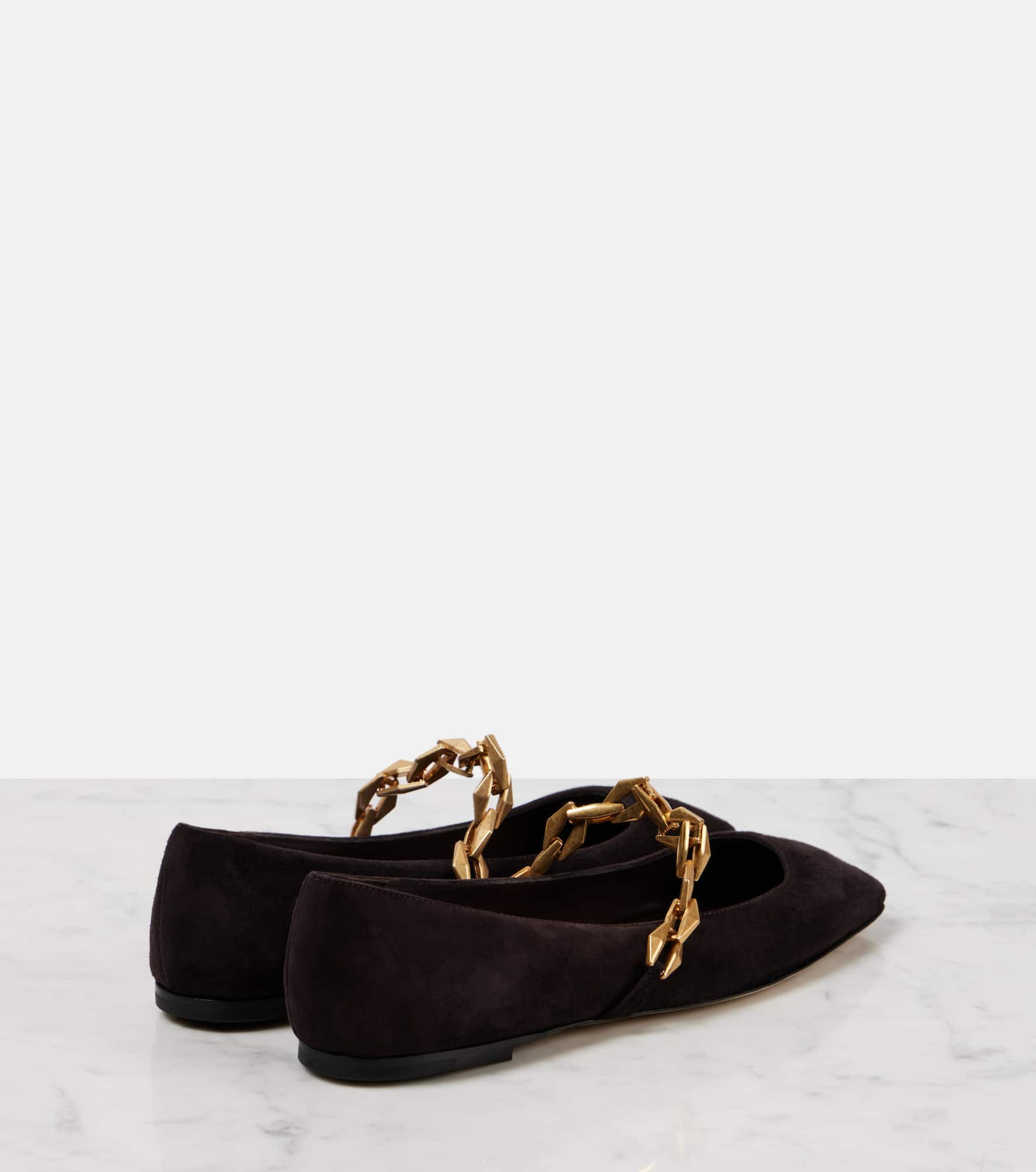 Diamond Tilda suede Mary Jane flats - 2