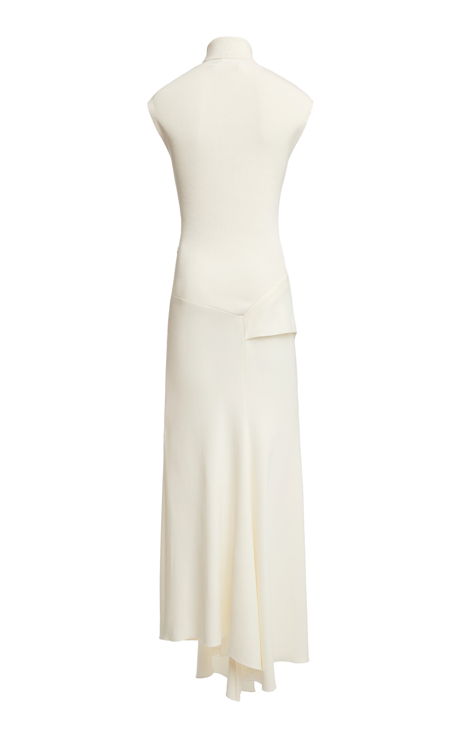 Ruched Knit Midi Dress off-white - 5