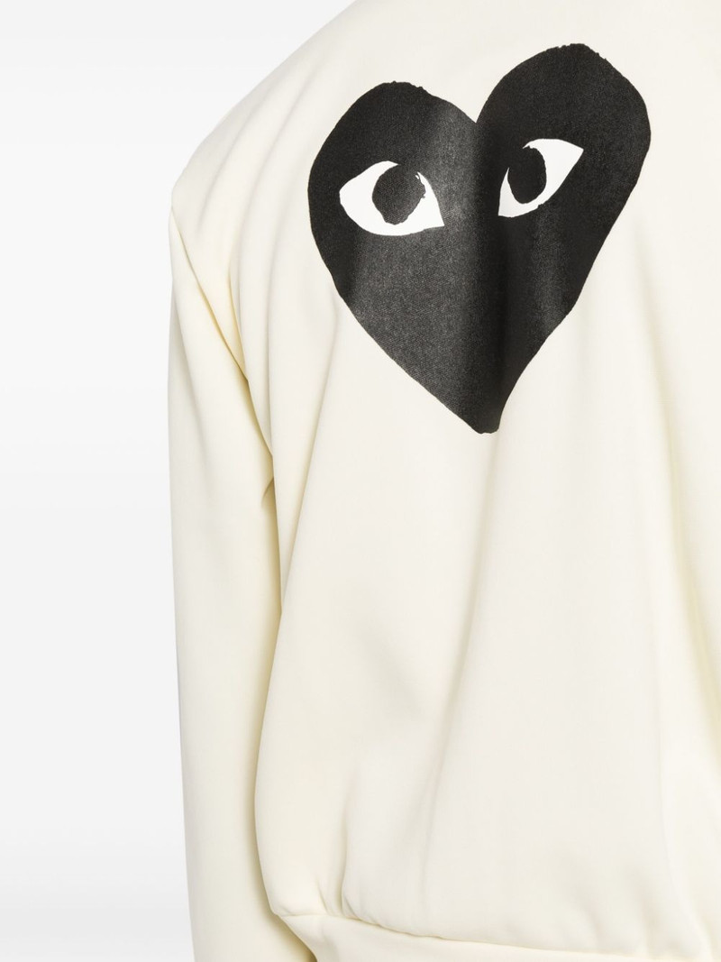 heart-print jersey track jacket 6