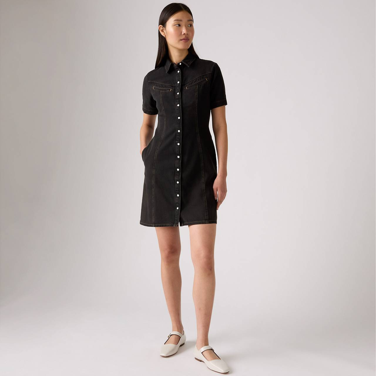 RINOA DENIM DRESS - 3