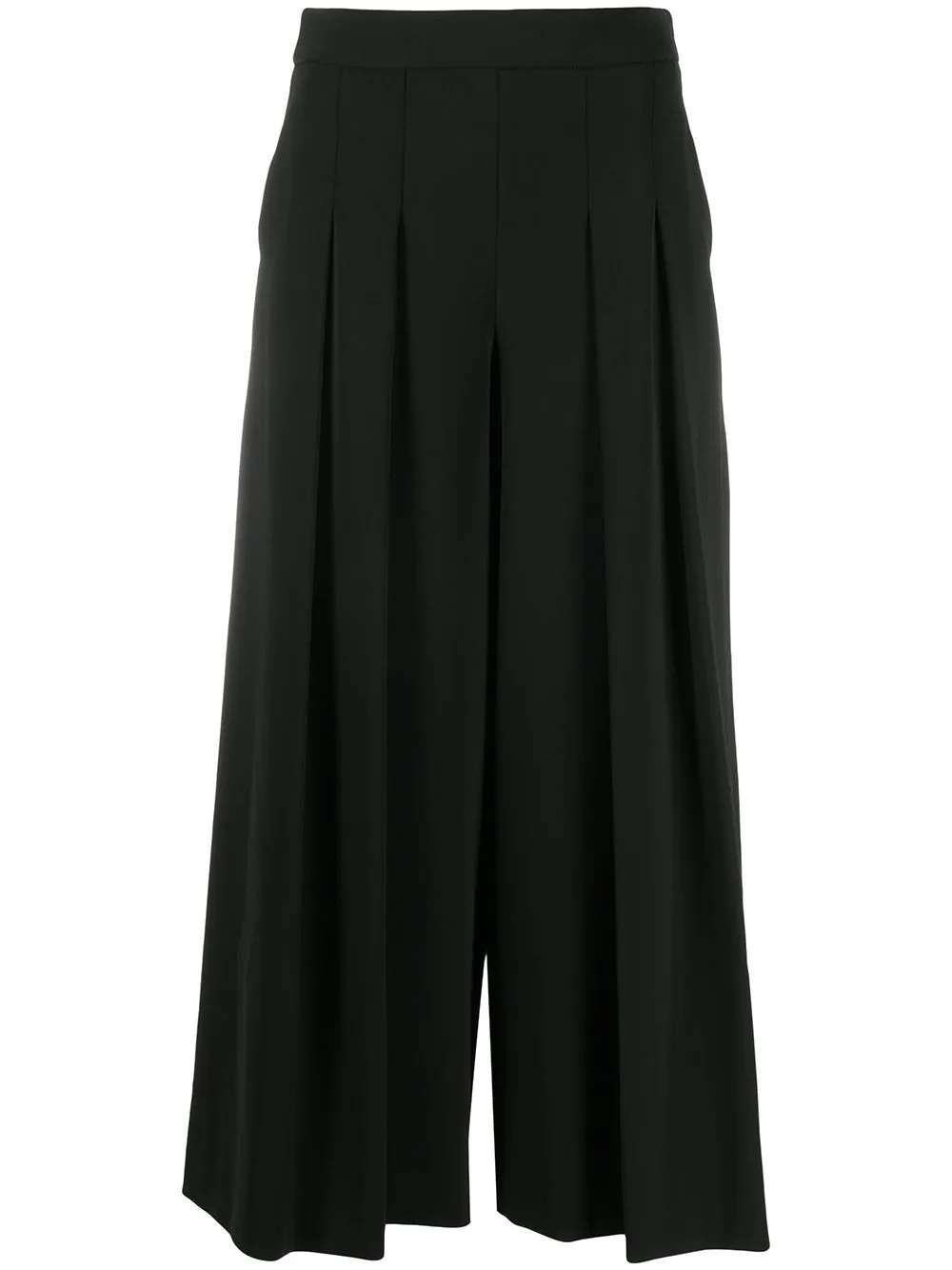 pleated wide-leg trousers - 1