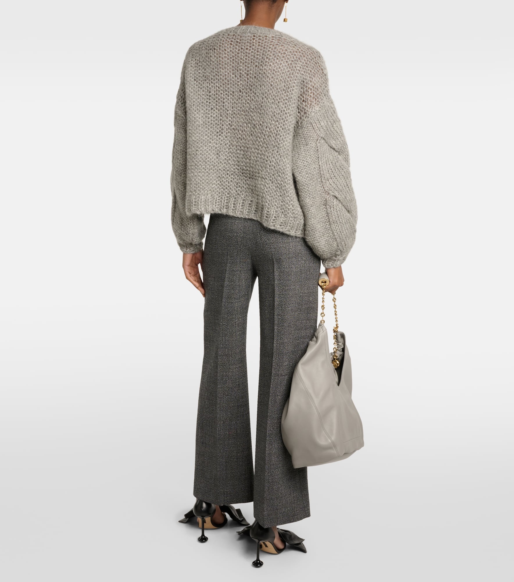 Anagram open-knit mohair-blend sweater - 3