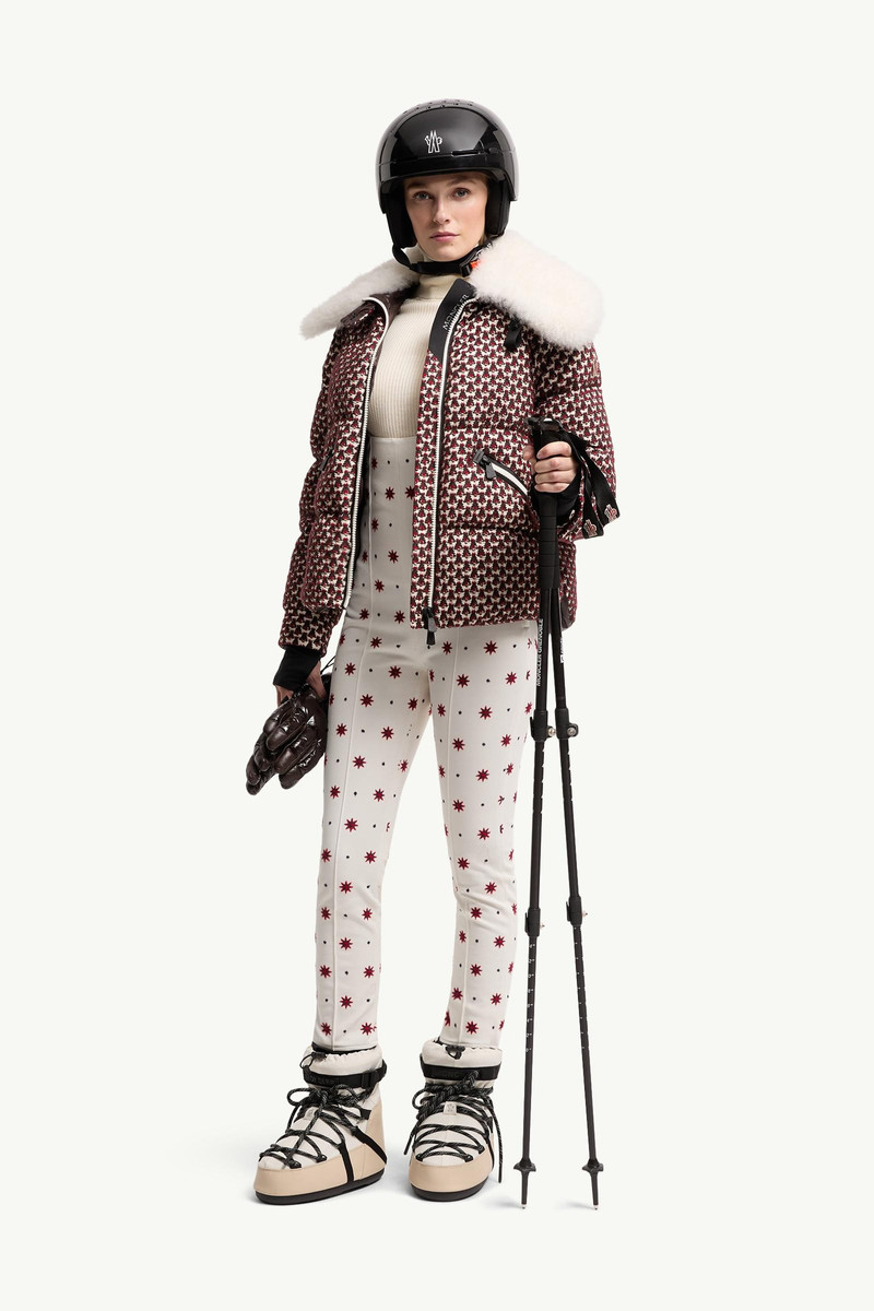 Moncler Grenoble Geometric Pattern Technical Twill Ski Bib outlook