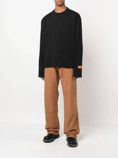 Heron Preston logo-patch crew-neck sweatshirt outlook