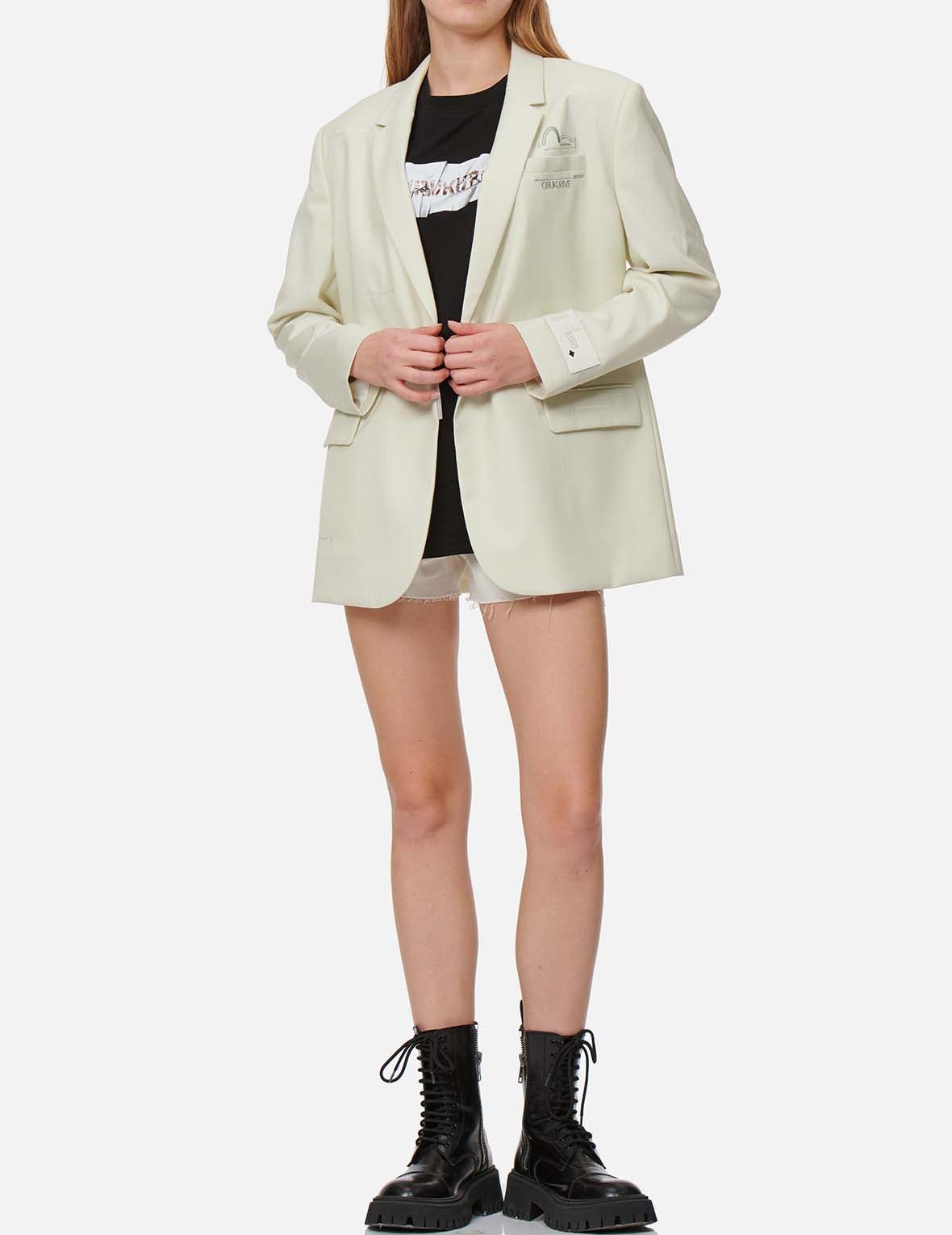 Seagull Embroidery Blazer - 6