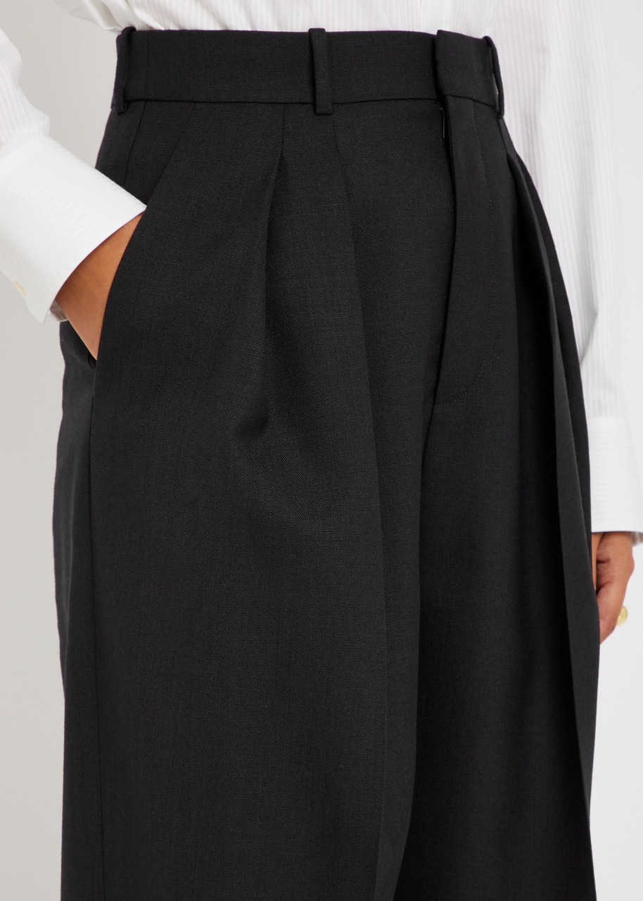 Yves Saint Laurent Wide-leg Wool Trousers - 5