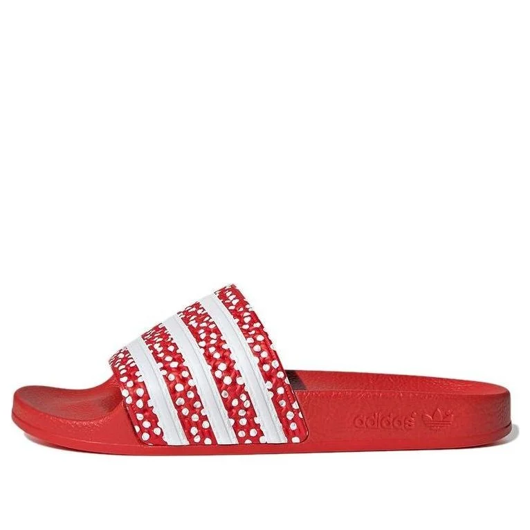 (WMNS) adidas Adilette Slide 'Polka - Vivid Red' FX5921 - 1
