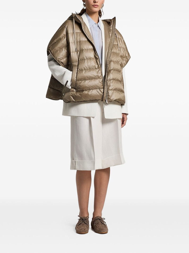 PESERICO hooded zip puffer jacket outlook