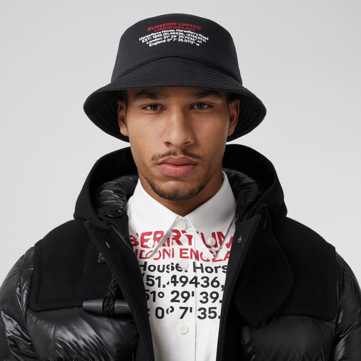 Location Print Cotton Bucket Hat - 3