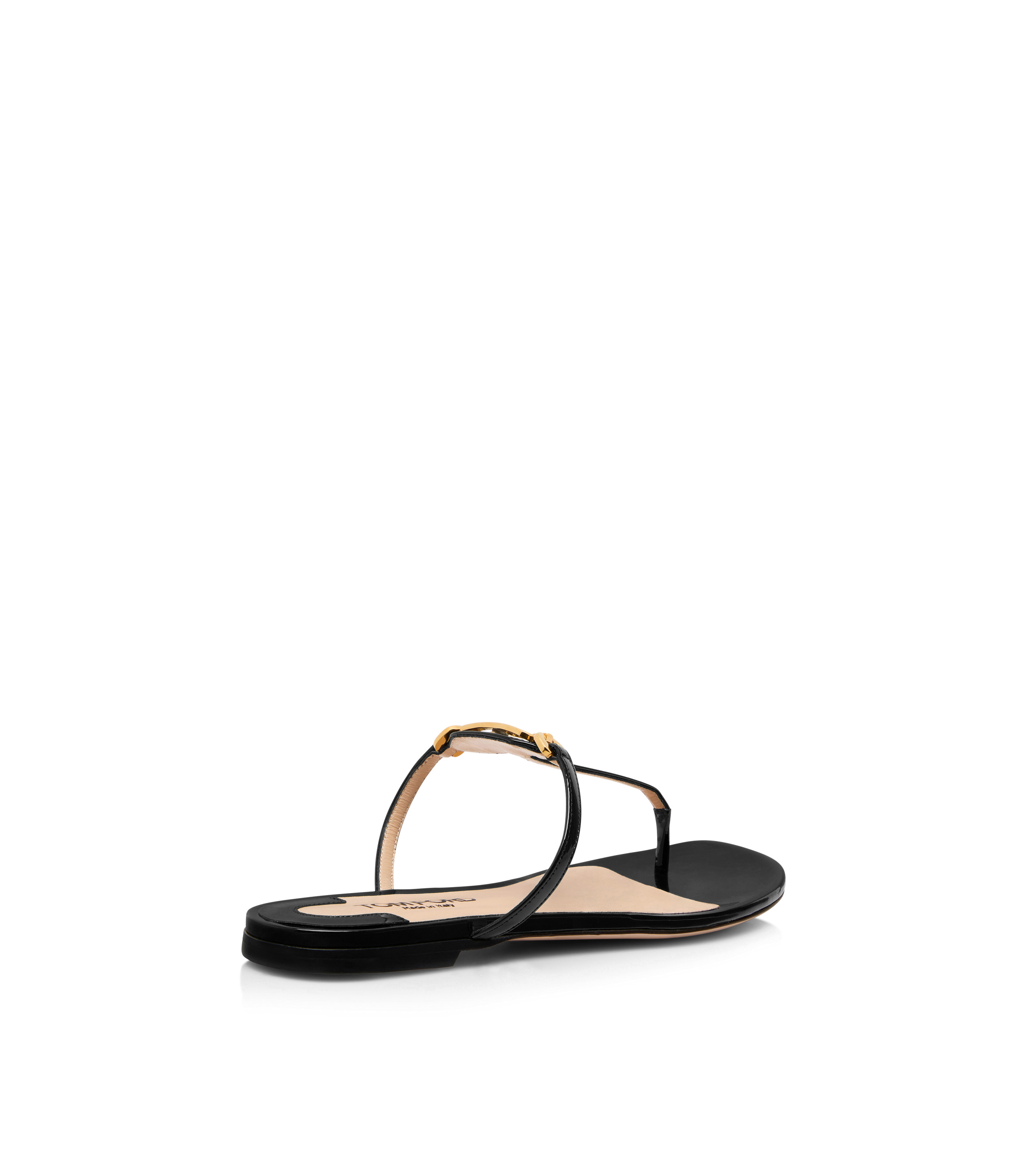PATENT LEATHER WHITNEY THONG SANDAL - 3