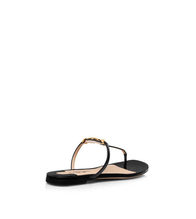 PATENT LEATHER WHITNEY THONG SANDAL 3
