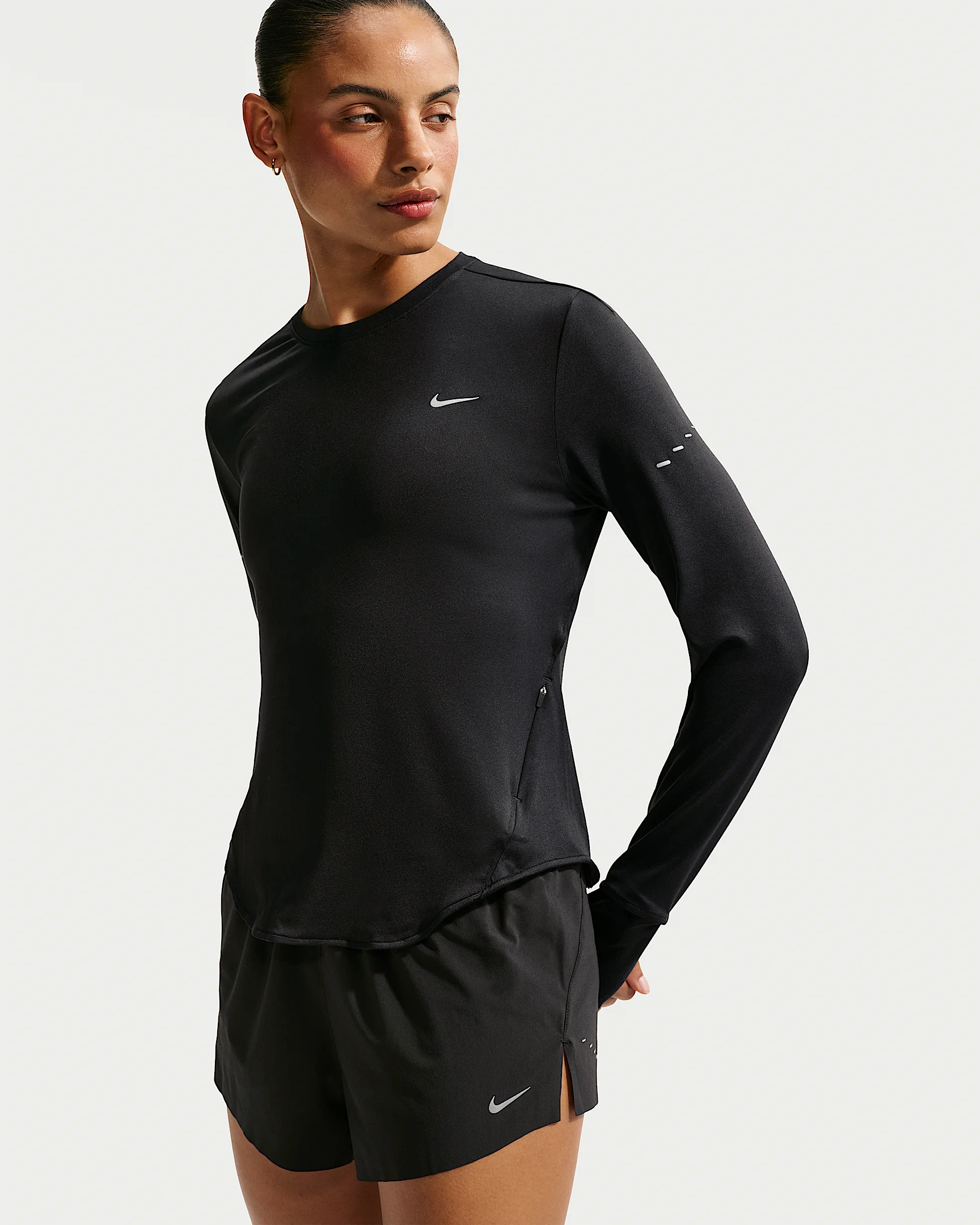 Nike Swift Women's Dri-FIT UV Long-Sleeve Crew-Neck Running Top - 1