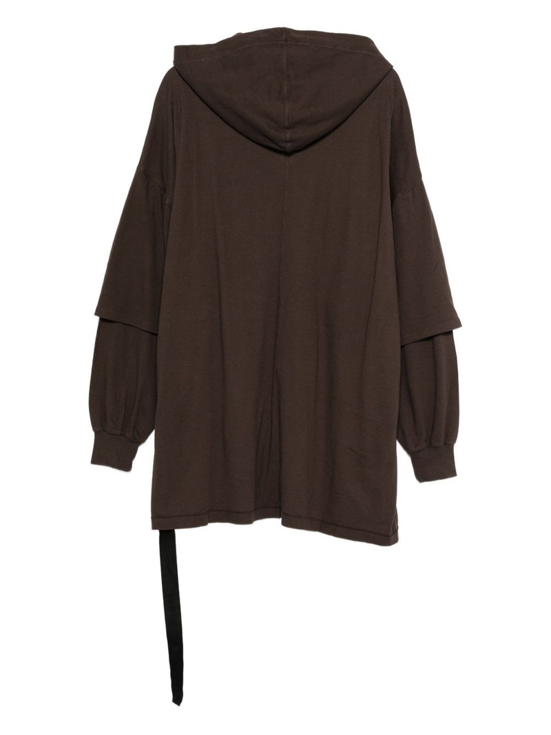 Rick Owens DRKSHDW double-layer hoodie outlook