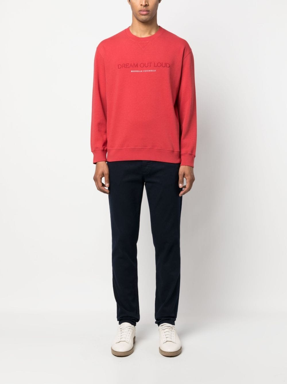logo-print round-neck sweatshirt - 2