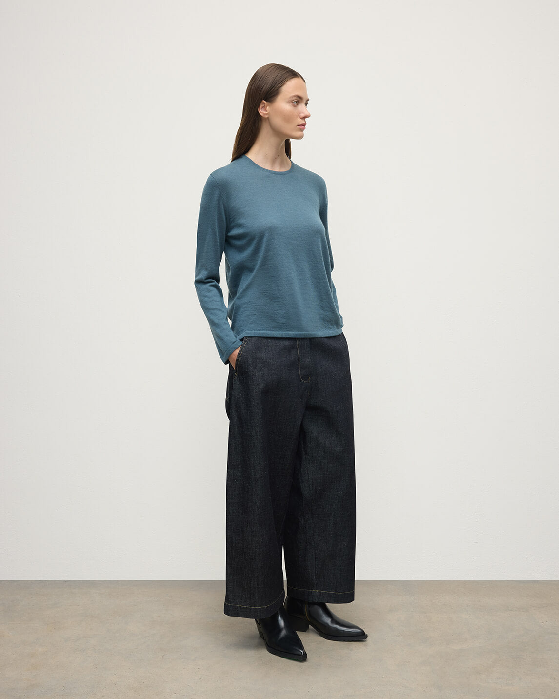 Superfine Cashmere Green Jumper - 3