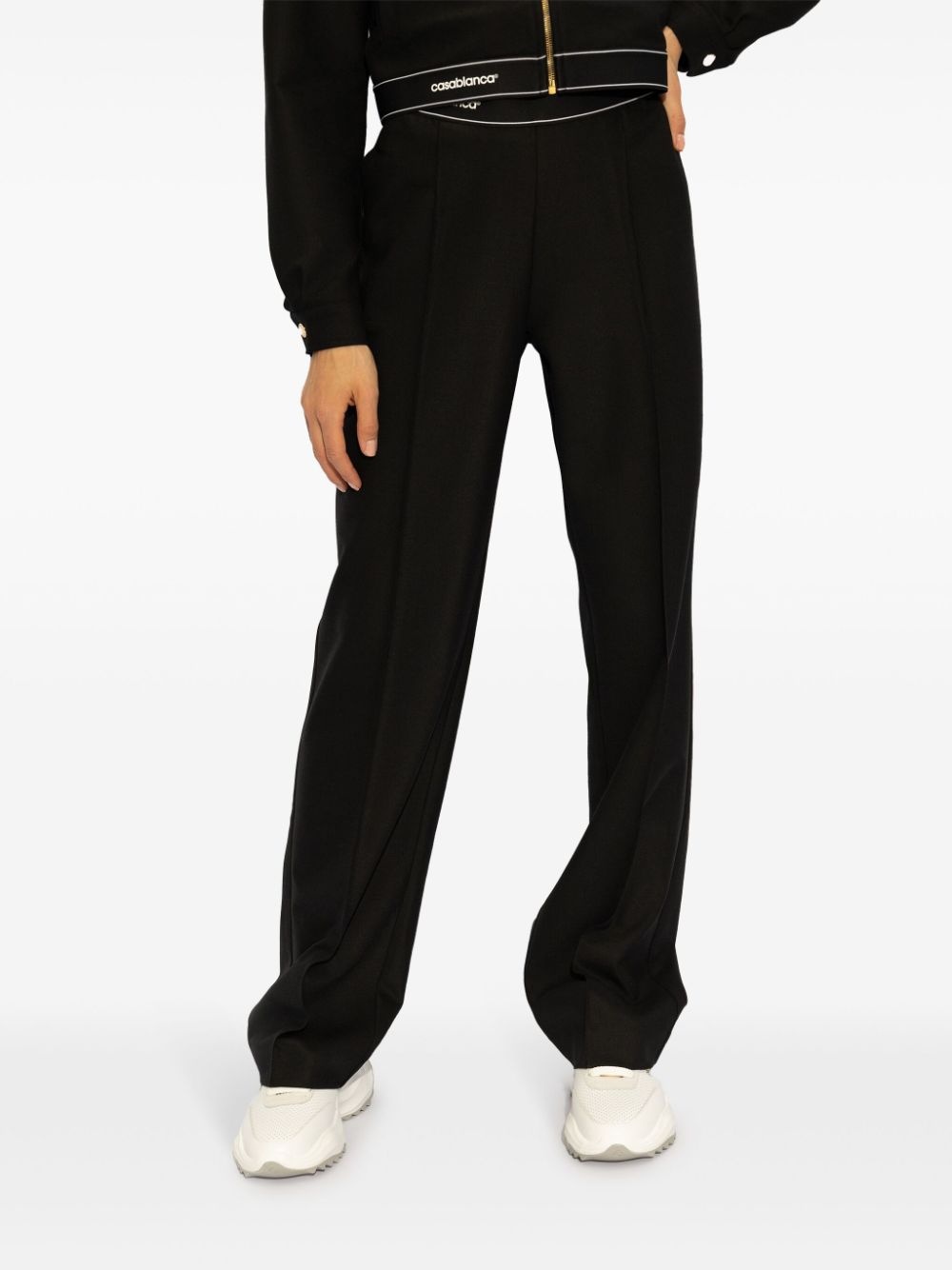 pressed-crease virgin wool trousers - 3