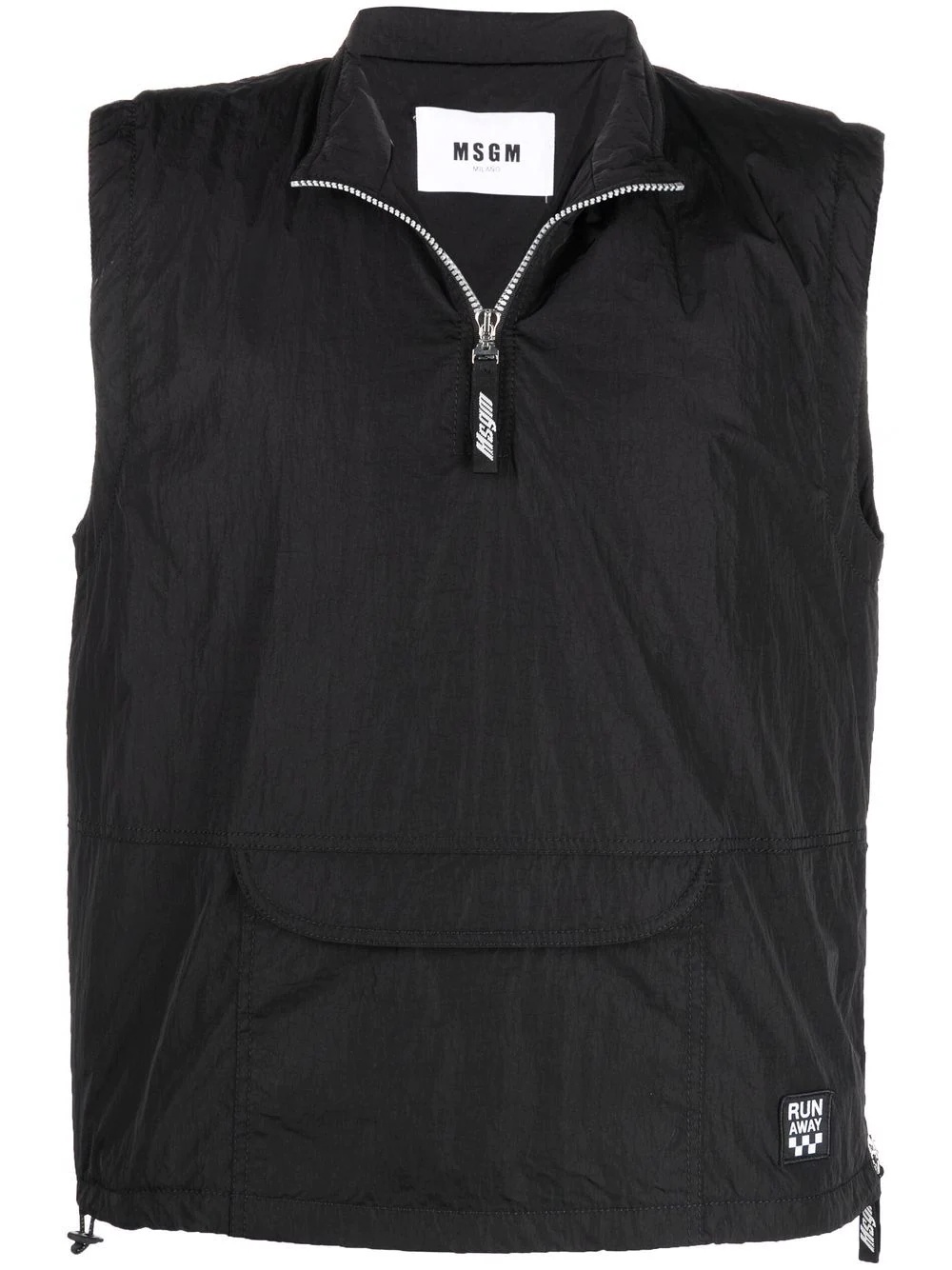 half-zip fastening gilet - 1