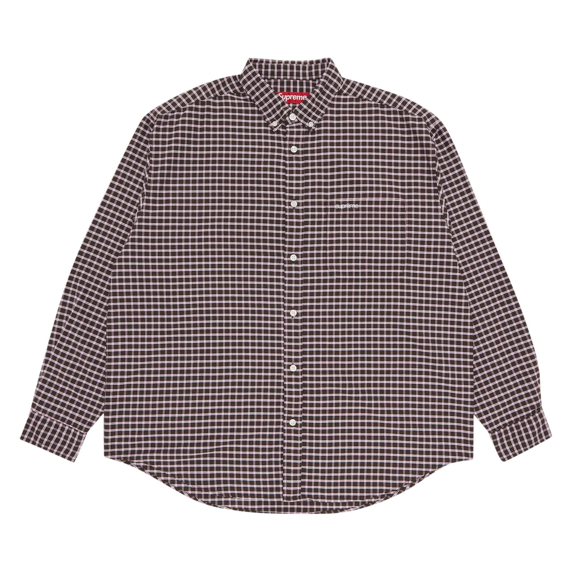 Supreme Supreme Loose Fit Oxford Shirt 'Brown Plaid' | REVERSIBLE