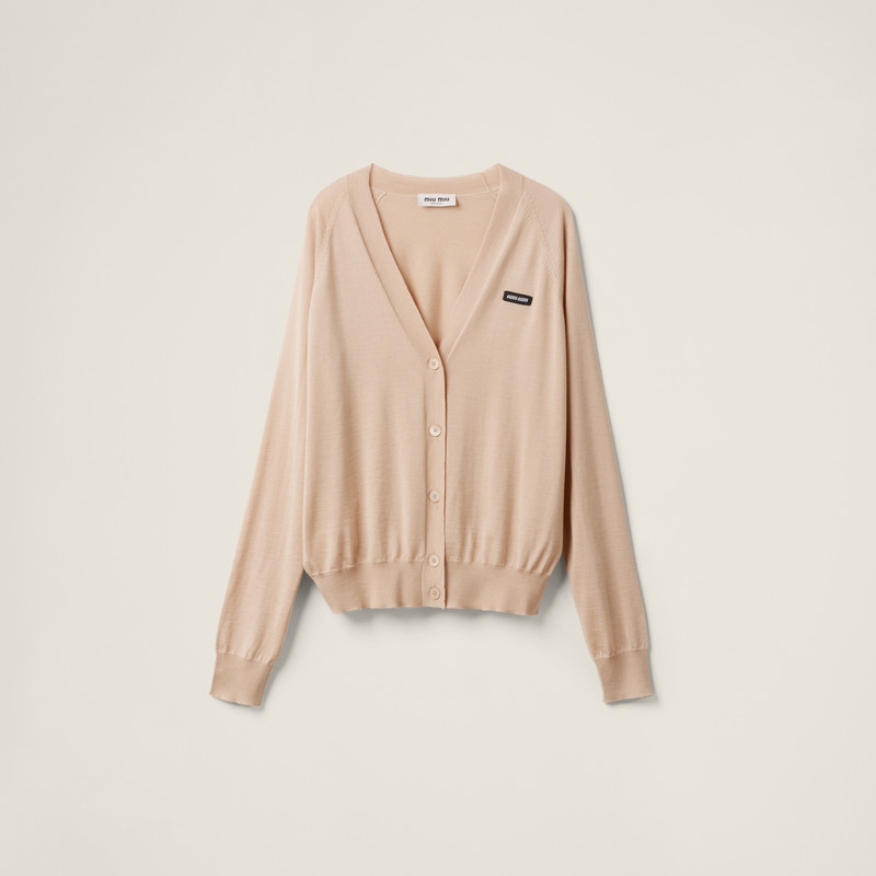 Cashmere and silk cardigan 1