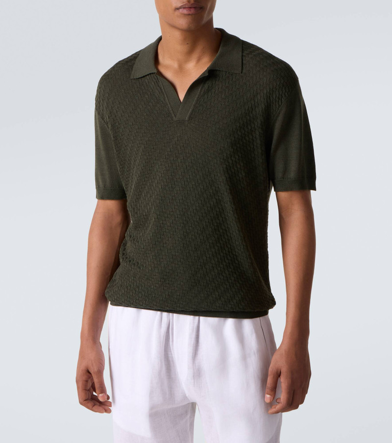 Horton silk and cotton polo shirt 3