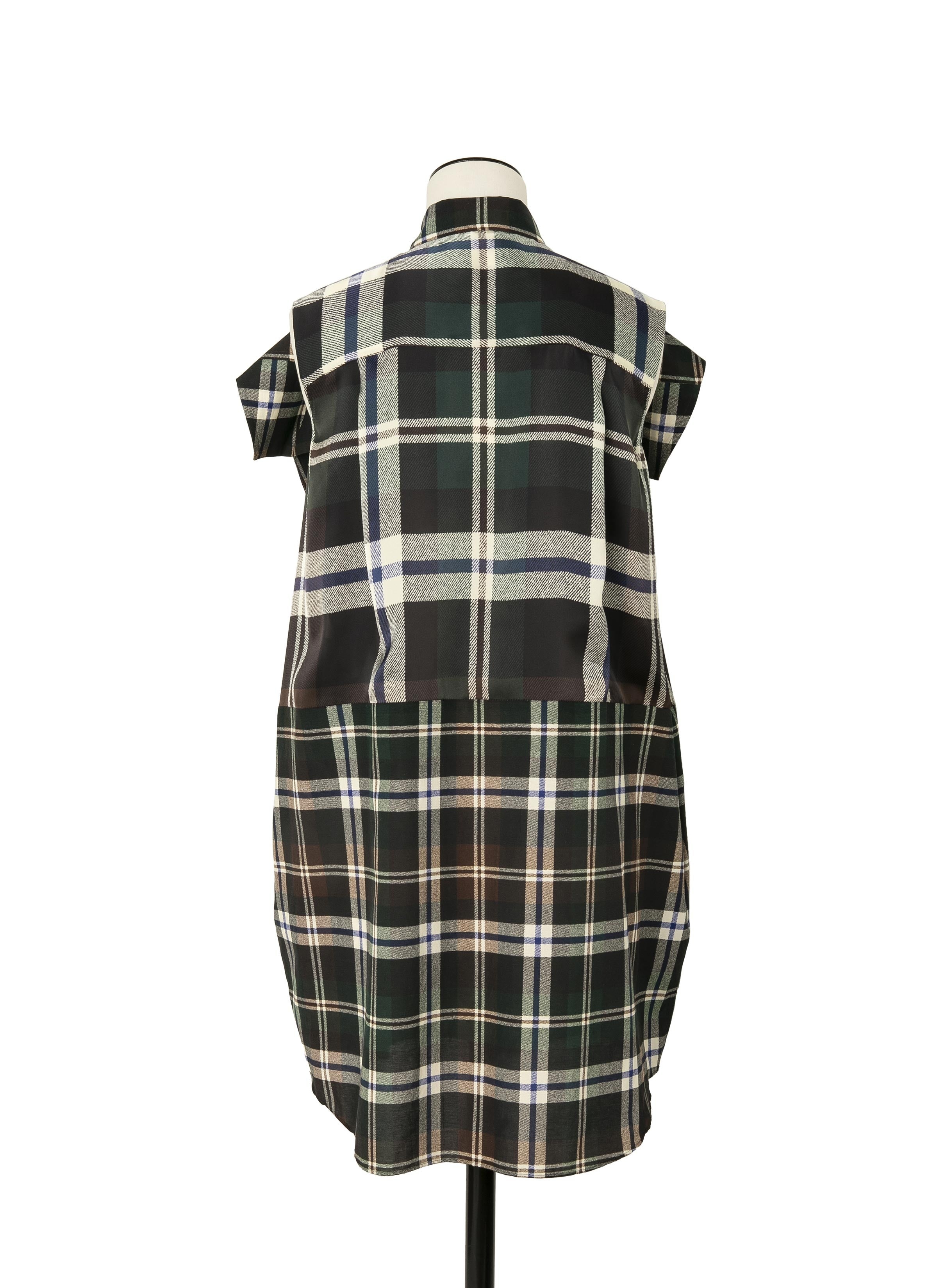 【SACAI】Plaid Print Dress Sacai Plaid print dress - Women | VIETTI Online Store Shop