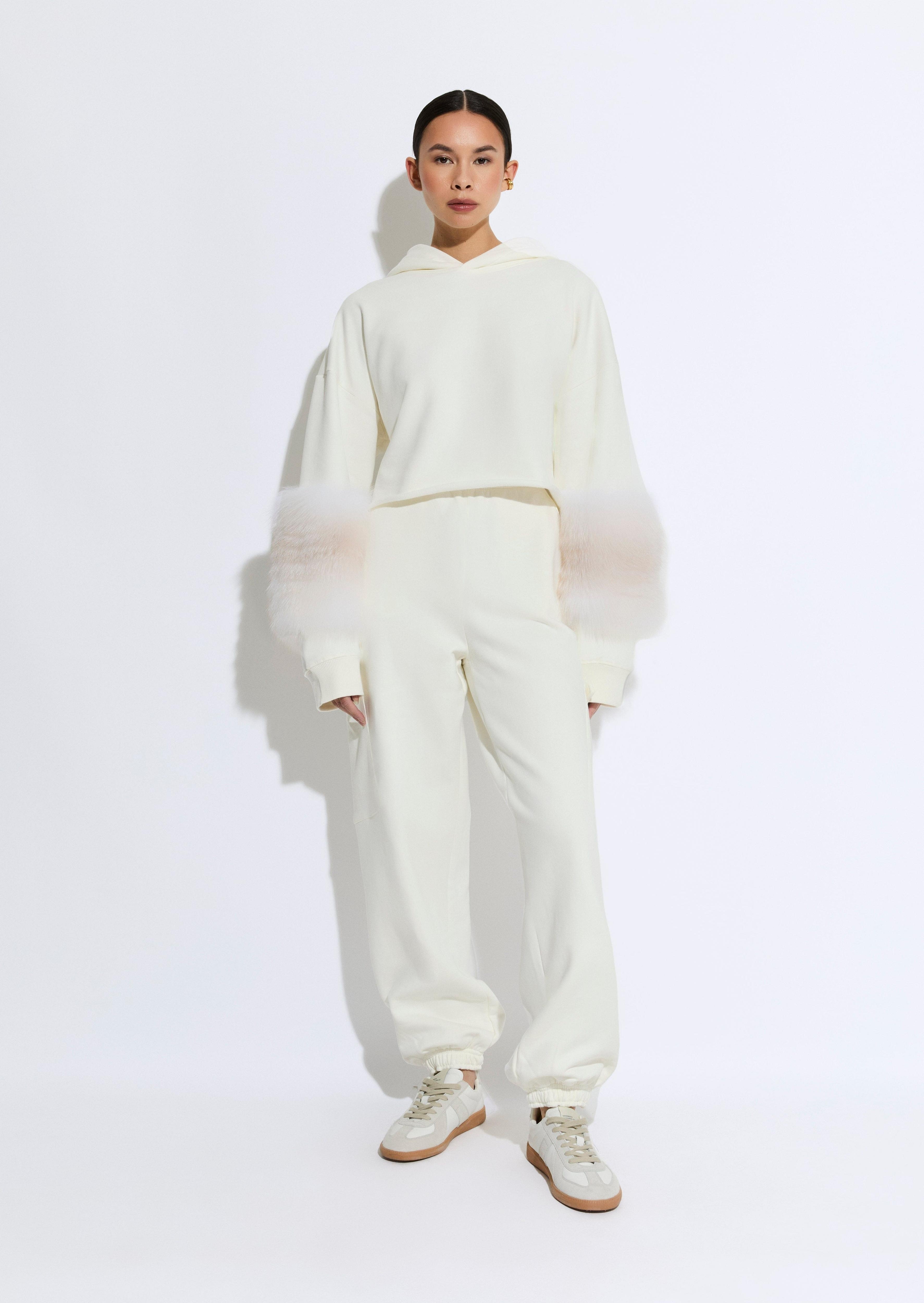 Cotton Sweatshirt With Fur - 2