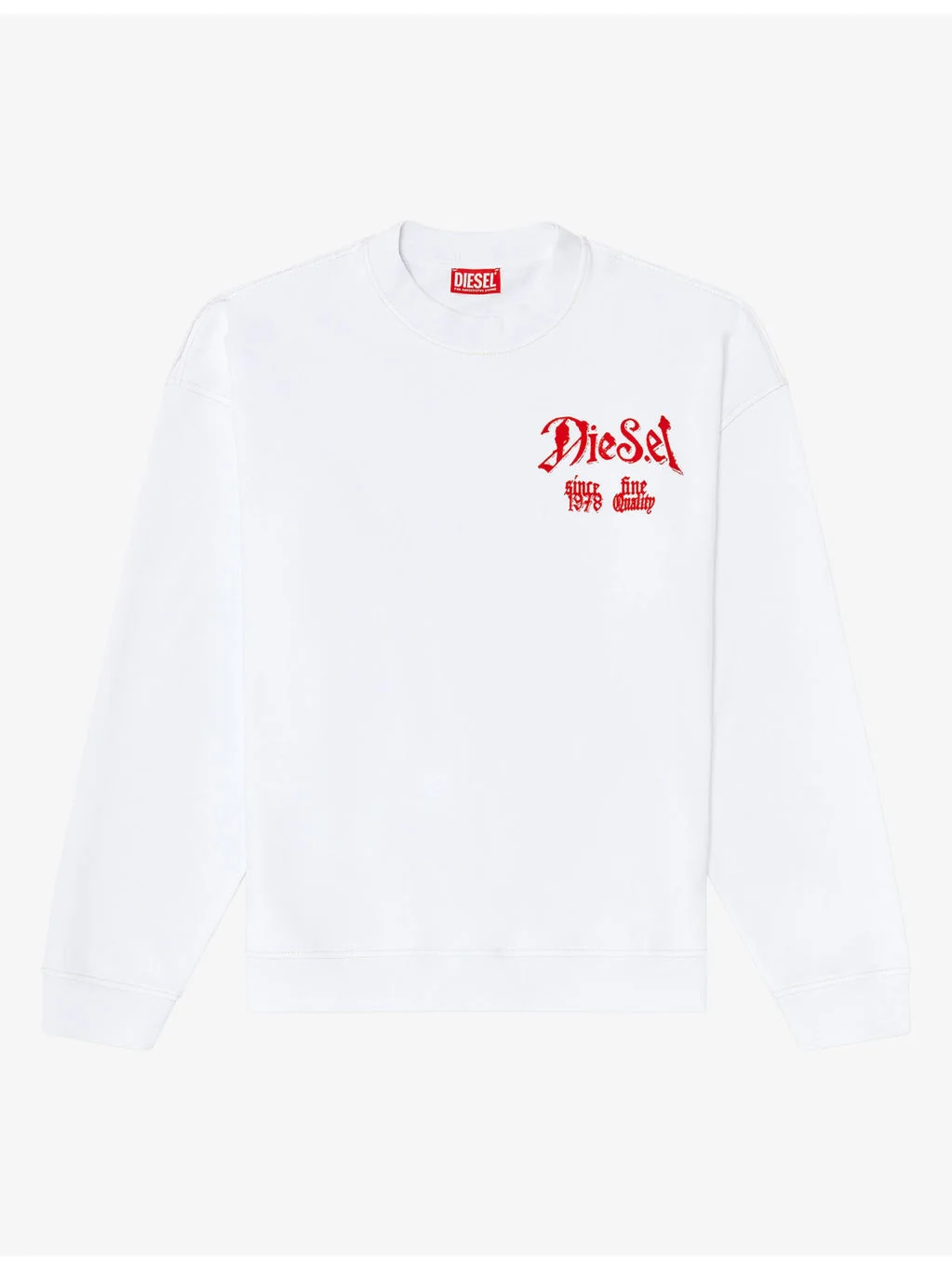 Flocked Graphic-Print Cotton Jumper - 1