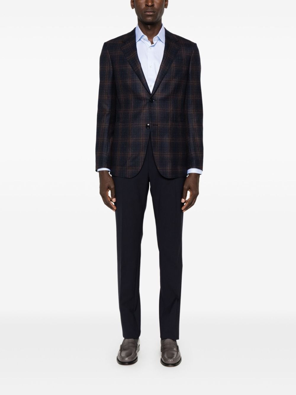 checked blazer - 2