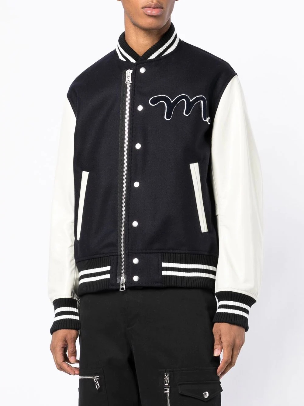 slogan print bomber jacket - 3