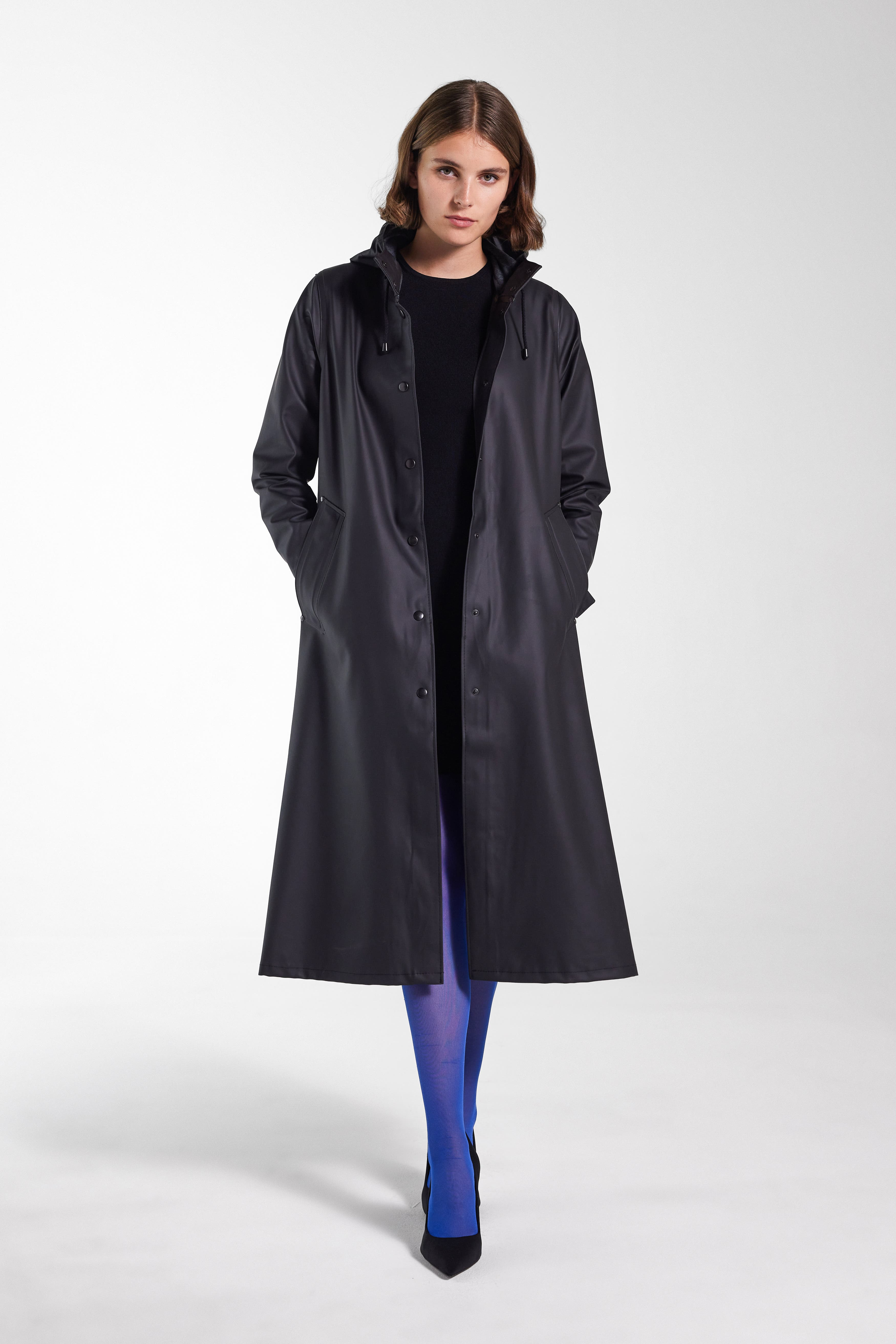 Stutterheim Mosebacke Long Raincoat in Black at Nordstrom - 6