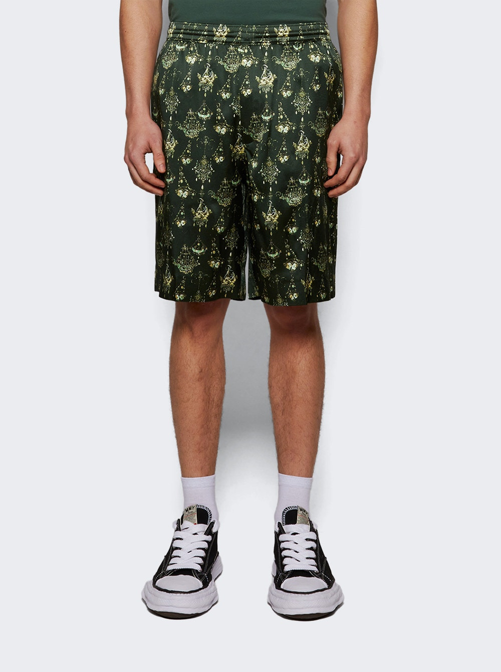 Tailored Jogger Shorts Dark Green - 2