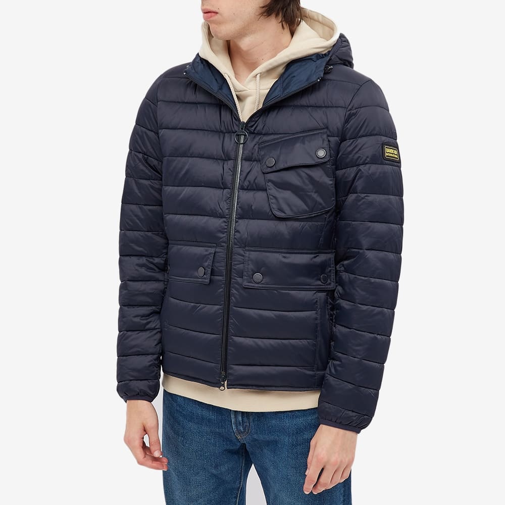 Barbour International Ouston Hooded Quilt Jacket - 5