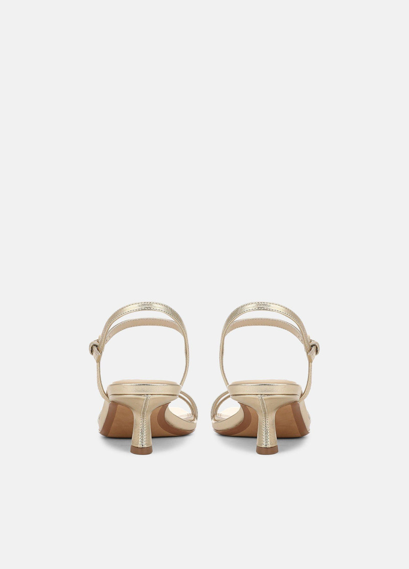 Vince Tilda Metallic Leather Heeled Sandal outlook