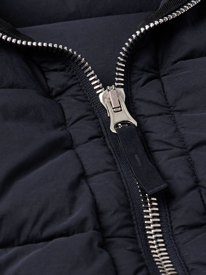 Garment-Dyed Stretch-Shell Down Gilet Navy 5