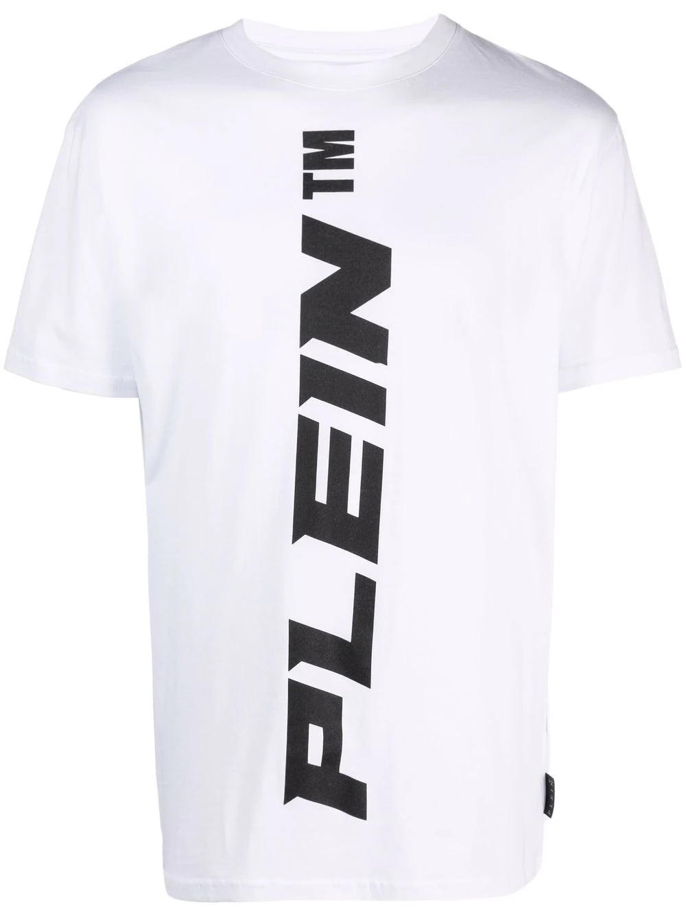 vertical logo print T-shirt - 1