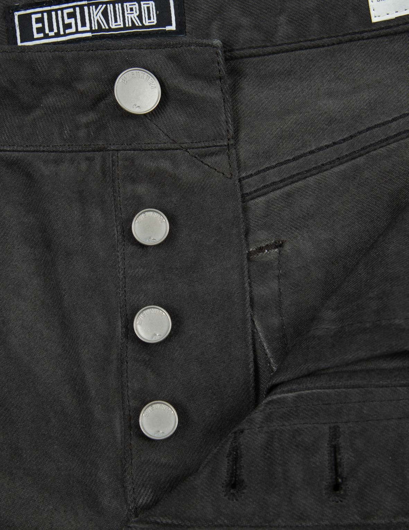 Ukiyo-E and Sashiko Embroidered Denim Shorts 9