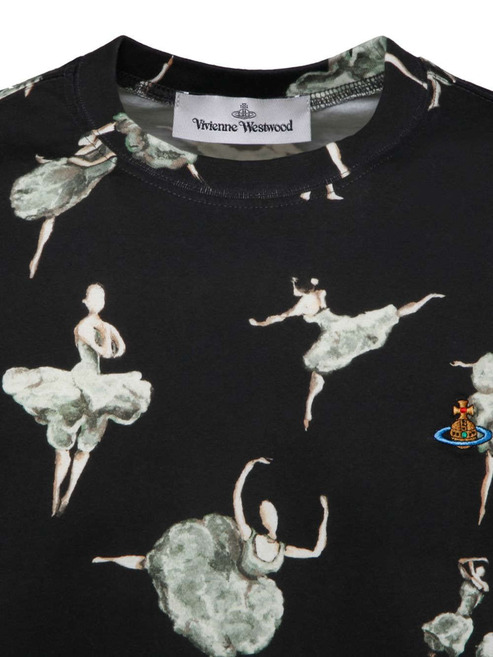 ballerina-print T-shirt - 2