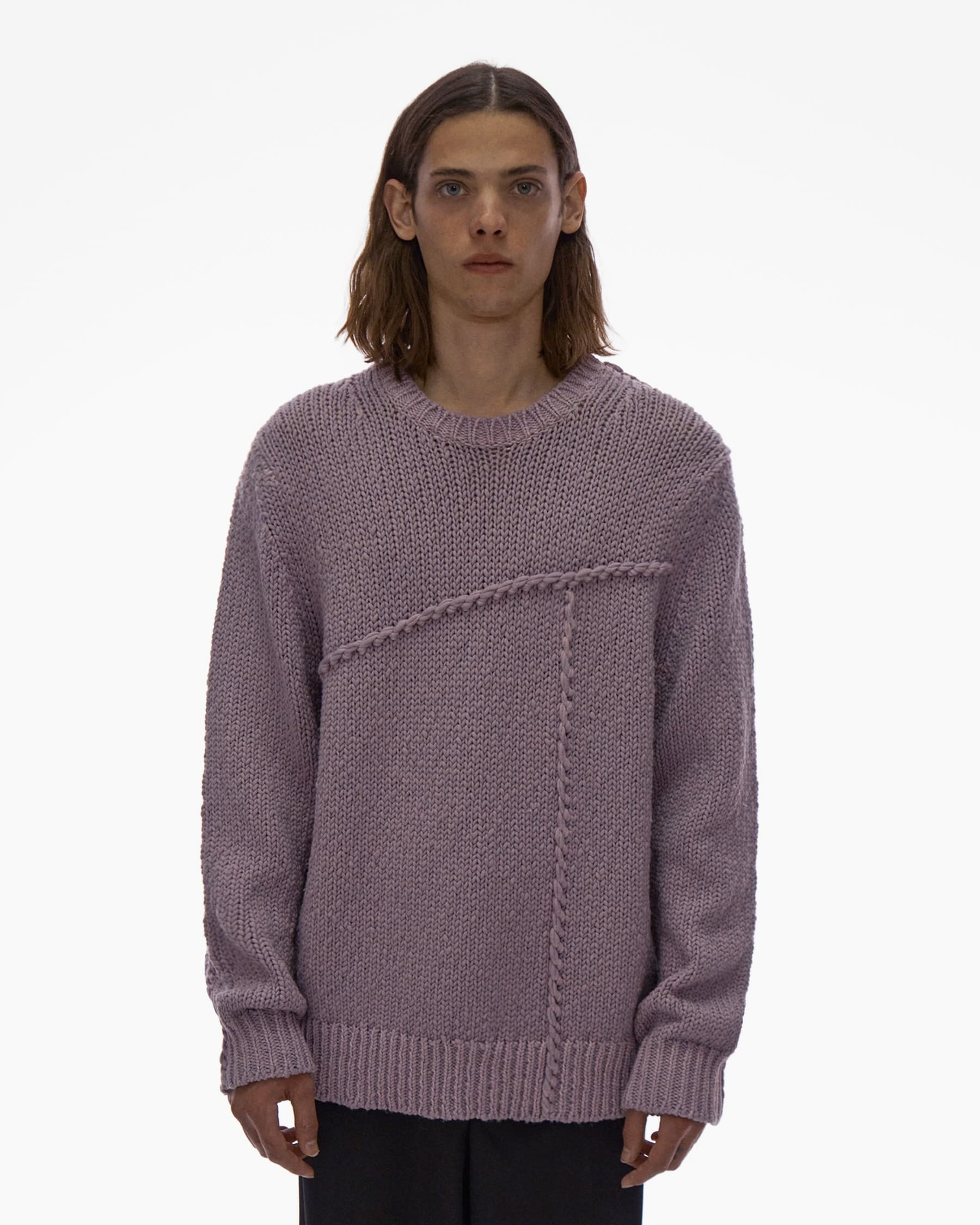 SEAMED CREWNECK SWEATER - 3