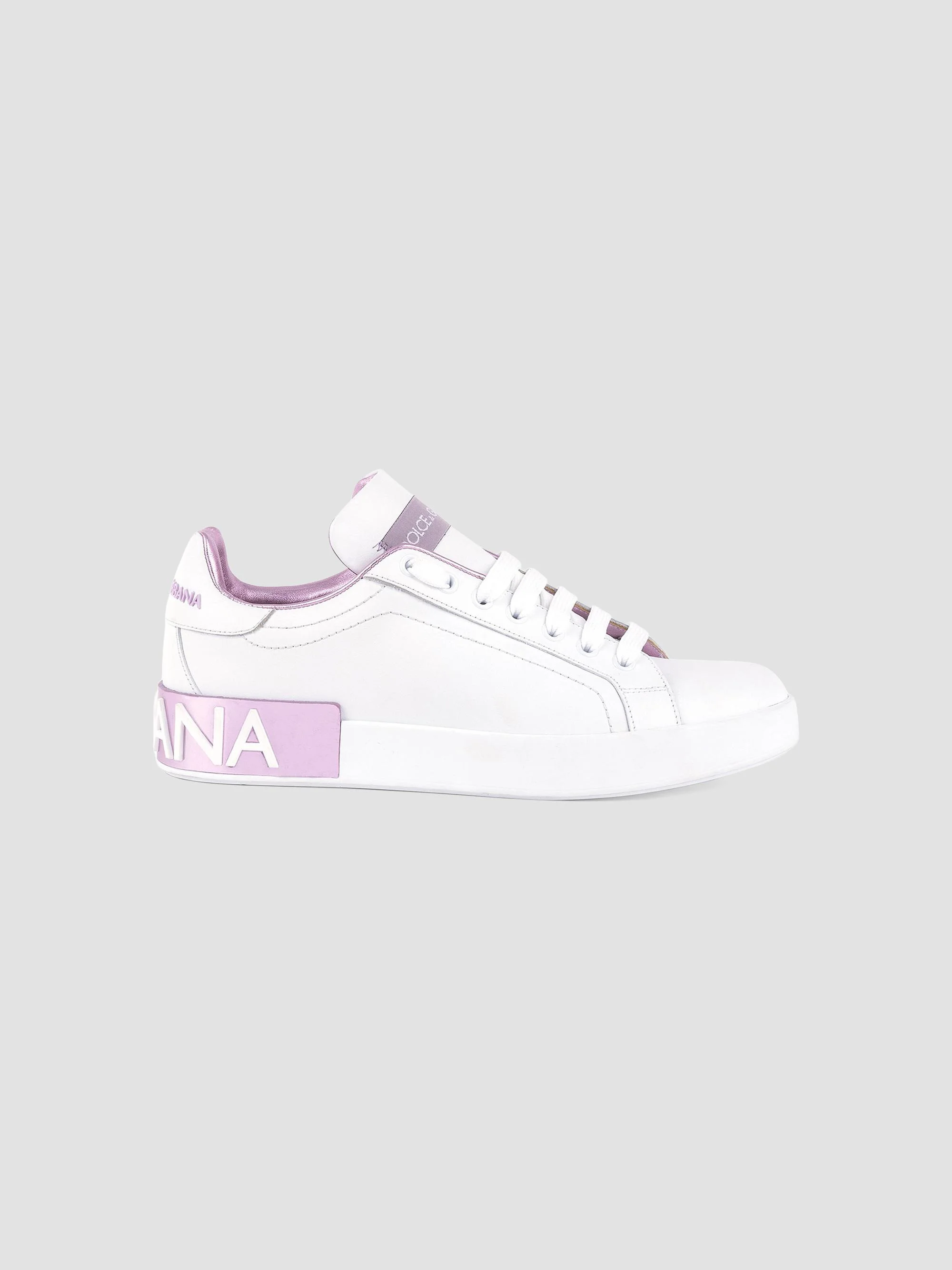 Women's Portofino Leather Sneakers - Bianco Rosa - 1